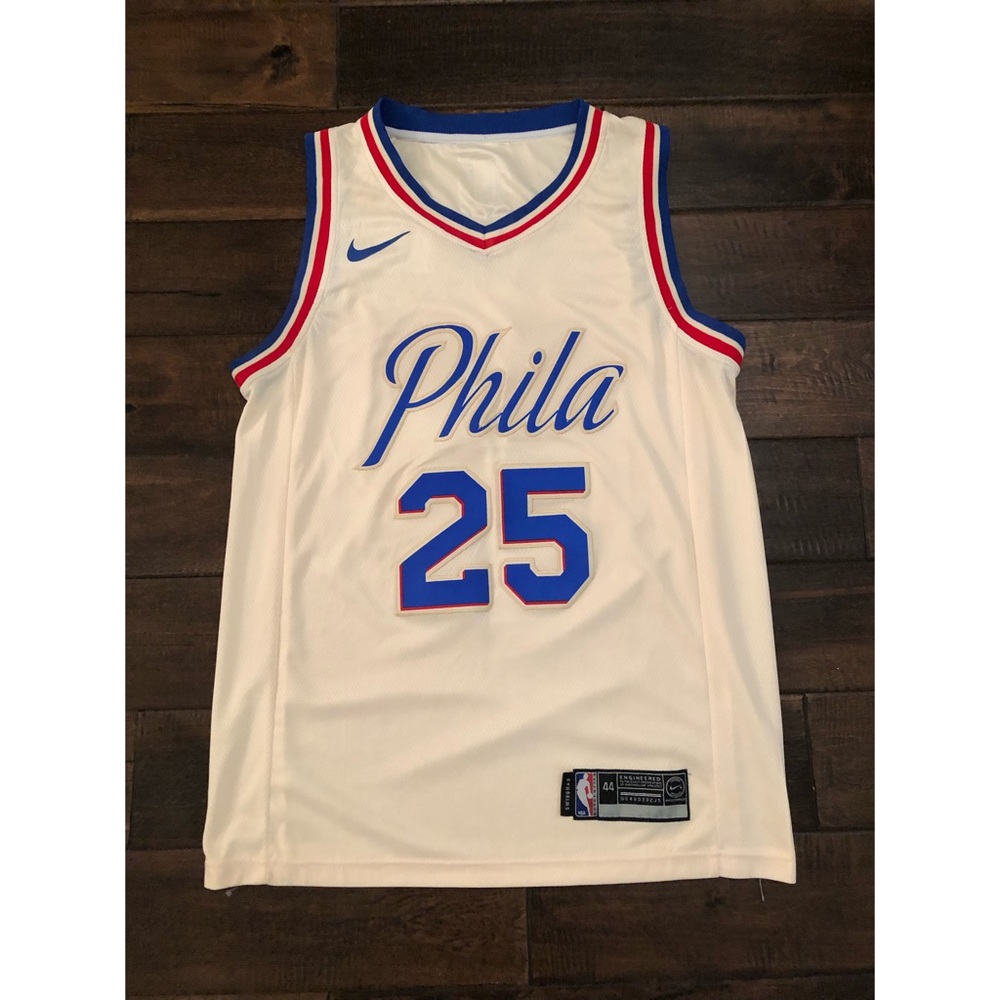 NBA Philadelphia 76ers Ben Simmons Cream City Swingman Men’s Jersey